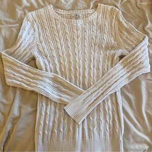 St. John's Bay Cream Cable Knit Sweater